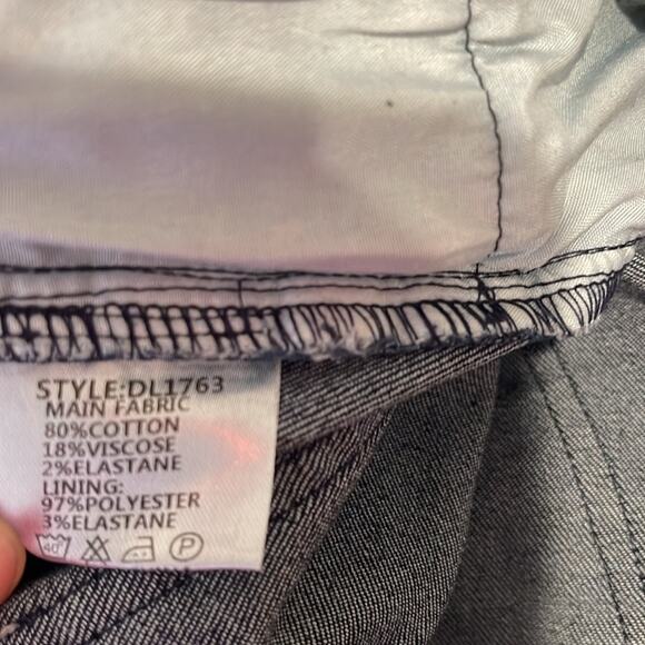 ByDyln Cyrus High Waisted Wide Leg Contrast Stitching Denim Pants Size XS - Picture 11 of 11